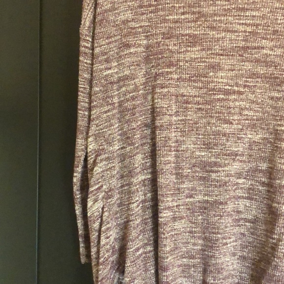 LOFT slouchy open front cardigan with pockets size small purple space dye color - Picture 13 of 16